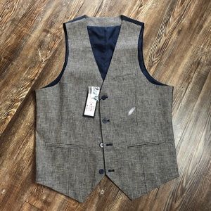Only & Sons Skinny Vest In Dogstooth